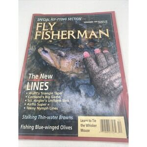 1989 Vintage Fly Fisherman The New Lines Stalking Thin Waters Brown Magazine DEC